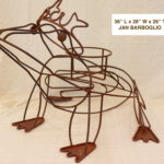 Large Heavy Iron Wire Frog Planter With Removable Crown By Jan Barboglio Iron Collection