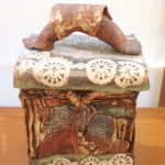 Decorative Ceramic Pottery Box Signed By Clarissa 88