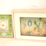 Framed "Love" Vitreograph Box By Signed By Jean Pieri Weil 1994
