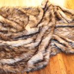 Faux Fur Throw Blanket By Front Gate 50" X 70"