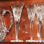 Waterford Crystal Champagne Flutes With Pitcher