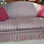 Custom Camelback Fabric Sofa By Emanuel