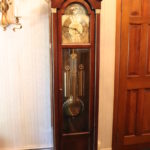 Seth Thomas Grandfather Clock With Weights, Pendulum & Key May Need Repair