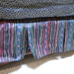 Striped bedskirt