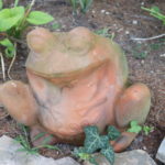 Large Ceramic Frog Planter 18" W X 18" Tall