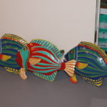 Set Of 3 Decorative Metal Fish Great For Outdoor Decor