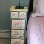 Painted Floral Side Table