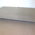 Long Crate & Barrel Fabric Bench