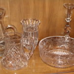 Asst. Lot Of Crystal Serving And Decorative Pieces