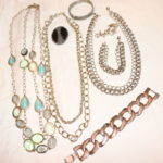 Lot Of Women's Costume Necklaces, Bracelets, And Earrings Mixed