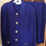 Women's St. John Royal Blue Pants Suit Size 12