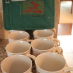 8 Royal Norfolk Coffee Mugs With Pot Holders