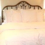 Large King Size Brass Headboard With 2 Twin Size Adjustable Beds And Sleeping Beauty Mattress