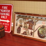Firefighter Sign With Shadowbox And Cigar Box