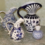 Lot Of Decorative Handmade Pitchers Made In Greece And Hand Decorated Russian Vase