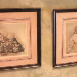 Pair Of Victorian Prints In Matted Frames