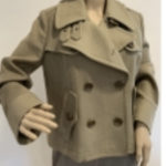 BURBERRY Military Short Khaki Jacket Size 10, Pre-owned