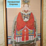 Set Of Large Hand Painted Emperor And Empress Pictures In Large Gold Frames