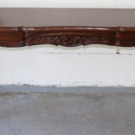Carved Wood Console Table With Floral Detail