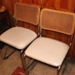 2 Breuer Style Chairs With Cane Back