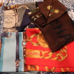 Lot Of Women's Silk Scarves Includes Ralph Lauren And Other Decorative Scarves
