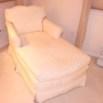 Cream Chaise Lounge Chair
