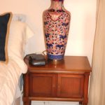 Large Table Lamp and Side Table
