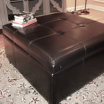 Black Tufted Ottoman With Storage