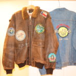 Vintage Avirex Bomber Jacket Size Medium And Hard Rock Denim Jacket Size Large