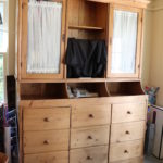 Large Custom Design Hutch Workstation With Cabinets And File Drawer
