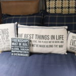 Decorative Sentiment Pillows From Primitives By Kathy With Friendship Plaque
