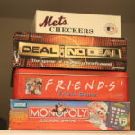 Board Games Includes Friends Trivia, Mets Checkers, Monopoly Electronic Banking