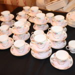 4 Koshida Japan Geisha Eggshell Lithophane Hand Painted Teacups With 12 Plates