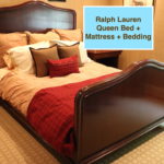 Ralph Lauren Queen Bed With Mattress & Bedding Included