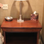 Pottery Barn Nightstand With Accessories