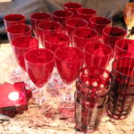 Lot Of Assorted Glassware Includes Wine Glasses, Rocks Glasses And Coasters