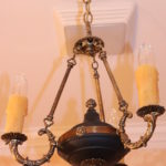 Decorative 3 Arm Candle Top Chandelier Measures Approximately 14" W X 16" Tall