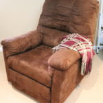 Comfortable Brown Rocking Chair / Recliner