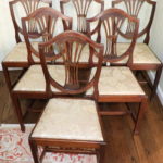 Set Of 6 Vintage Carved Wood Chairs