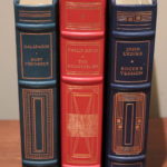 3 Signed Leather Bound, First Edition Books By The Franklin Library Stegner, Schilesinger, Burgess