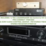 Sony AM/FM Receiver STR - DH130, TEC Loudspeaker TC-727 & Pro Connect PSSCSS4