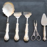 Serving Pieces With Sterling Handles