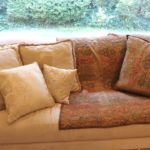 Lot Of Decorative Pillows With Matching Throw Blanket