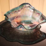 Stunning Large Signed Blown Glass Bowl By M. Kihlton 1993 72/250