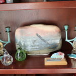 Assortment Of Tabletop Displays- Pair Of Candlesticks, Ceramic Vase, Glass Pears, Unique Piece Of The Berlin W Lot #: 41