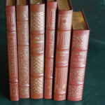 6 Leather Bound Easton Press Collector’s Ed Books: Confucius, Milton, Sir W Scott, J Conrad, M Leaf & More