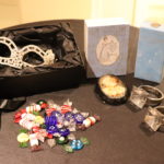 Quality Blinged Out Masquerade Mask With Dolce & Gabbana Light Blue Perfume & More