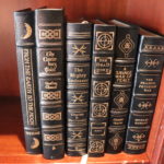 6 Leather Bound Easton Press Collector’s Ed Books: Steven King, Chaucer, Verne, A Horne, CB MacDonald & Mo