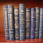 8 Leather Bound Easton Press Collector’s Ed Books: Pohl, Orwell, ER Burroughs, Prange, Paine, Morison & More