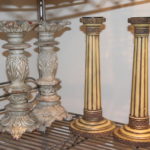 2 Pairs Of 12" Tall Decorative Candlestick Holders